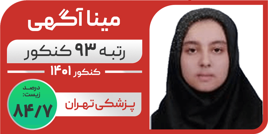 مینا آگهی - رتبه ۹۳