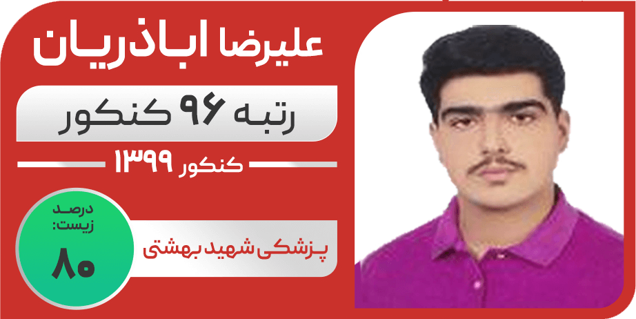 علیرضا اباذریان - رتبه ۹۶